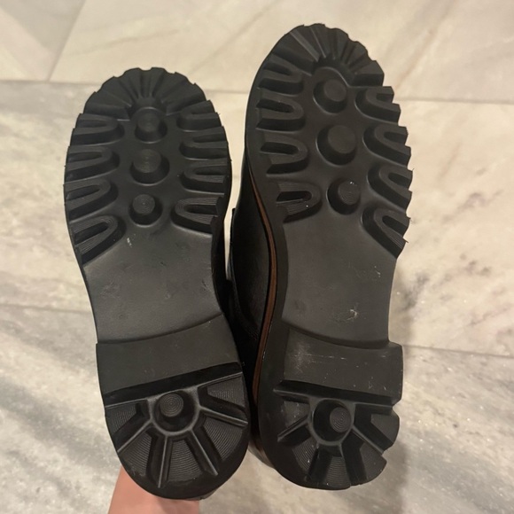 $220 SAINT G Erica Shoes DERBY LOAFFER BLACK LEATHER PLATFORM size 10 NWOB - Picture 5 of 8